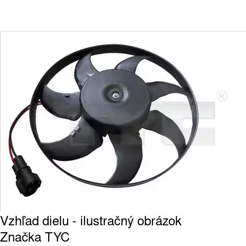 Ventilátor bez krytu / podpery POLCAR 956623U5