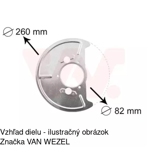 Brzdovy štít POLCAR 9566OT-1 - obr. 3