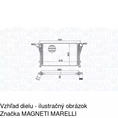 Chladiče vzduchu (Intercoolery) POLCAR 95C2J8-1