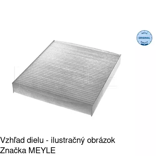 Kabínový filter s uhlíkom POLCAR S11-1039 - obr. 1