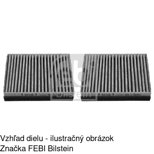 Kabínový filter s uhlíkom POLCAR S11-1059 - obr. 1