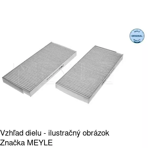 Kabínový filter s uhlíkom POLCAR S11-1079 - obr. 1