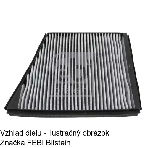 Kabínový filter s uhlíkom POLCAR S11-1080 - obr. 1