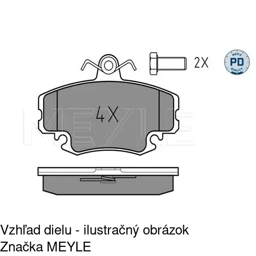 Brzdové dosky POLCAR S70-0006