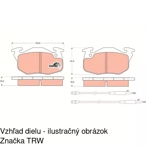 Brzdové dosky POLCAR S70-0015 - obr. 4