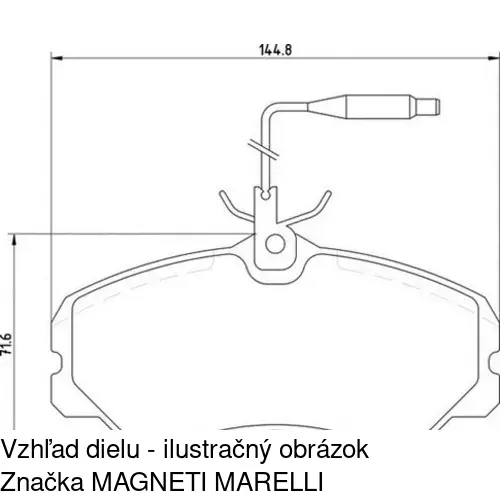 Brzdové dosky POLCAR S70-0047 - obr. 3