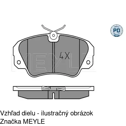 Brzdové dosky POLCAR S70-0092 - obr. 2