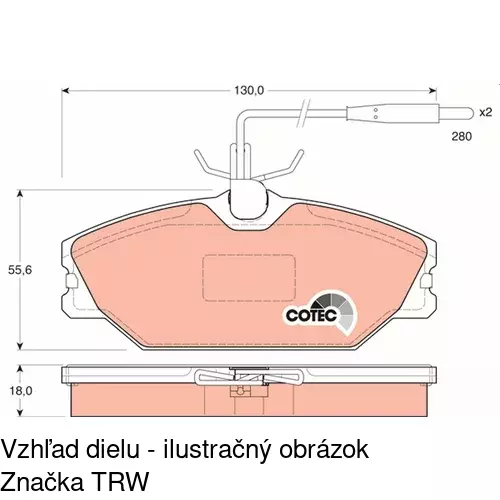 Brzdové dosky POLCAR S70-0138 - obr. 5