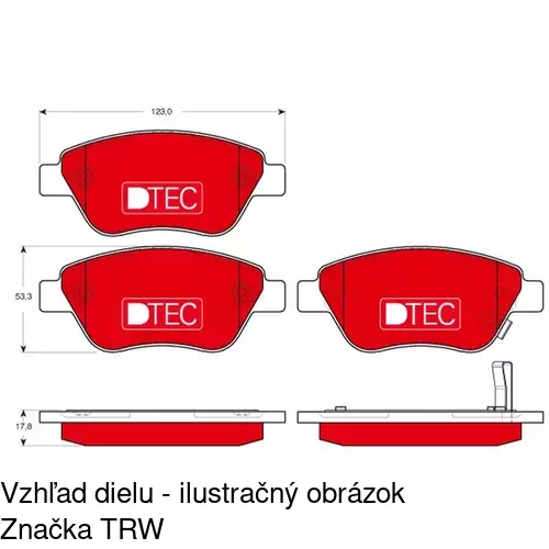 Brzdové dosky POLCAR S70-0145 - obr. 4