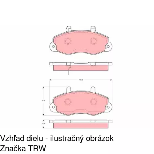 Brzdové dosky POLCAR S70-0149 - obr. 5