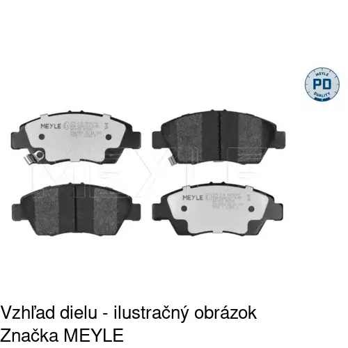 Brzdové dosky POLCAR S70-0151 - obr. 1