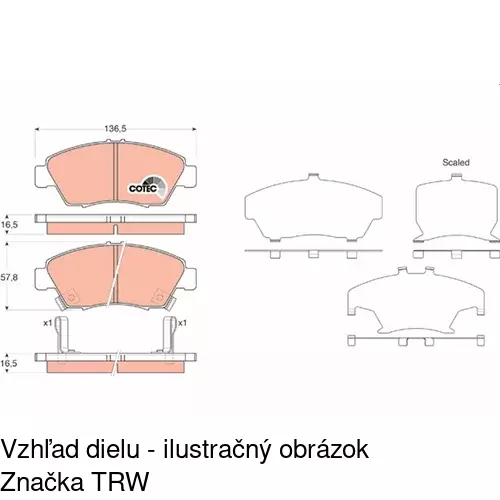 Brzdové dosky POLCAR S70-0151 - obr. 3