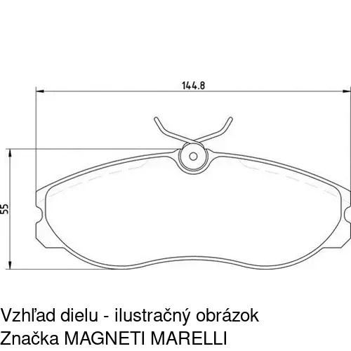 Brzdové dosky POLCAR S70-0161