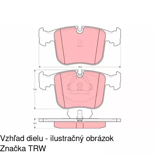 Brzdové dosky POLCAR S70-0163