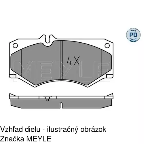 Brzdové dosky POLCAR S70-0165 - obr. 3