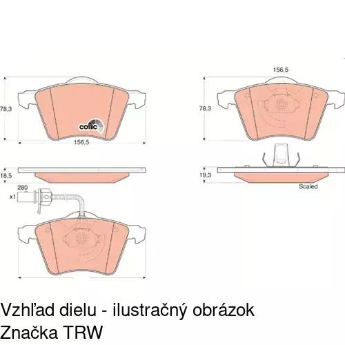 Brzdové dosky POLCAR S70-0167 - obr. 4