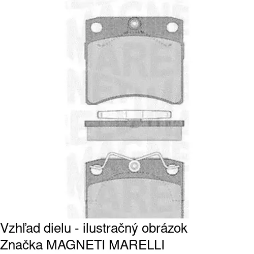 Brzdové dosky POLCAR S70-0176 - obr. 2