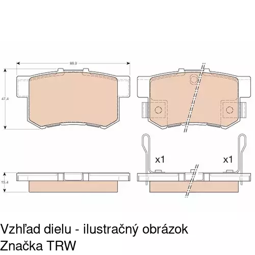 Brzdové dosky POLCAR S70-0225