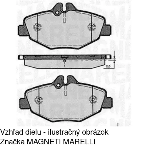 Brzdové dosky POLCAR S70-0258 - obr. 3