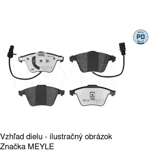 Brzdové dosky POLCAR S70-0260 - obr. 5