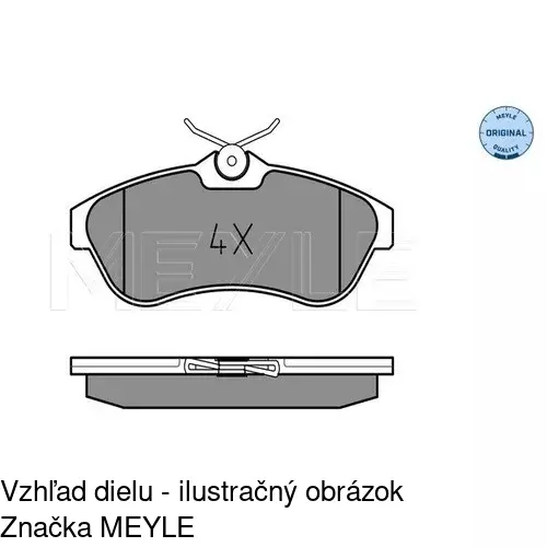 Brzdové dosky POLCAR S70-0284 - obr. 2