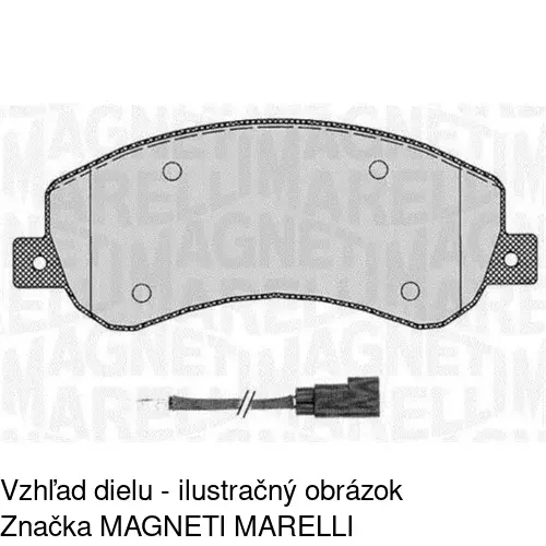 Brzdové dosky POLCAR S70-0297 - obr. 1