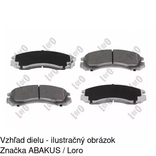 Brzdové dosky POLCAR S70-0325 - obr. 1