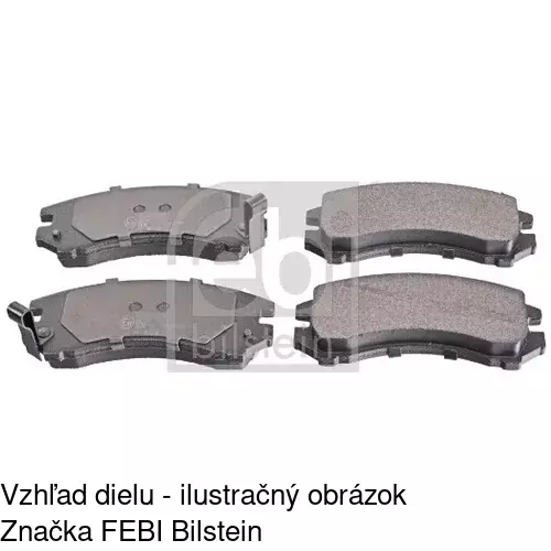 Brzdové dosky POLCAR S70-0328 - obr. 1