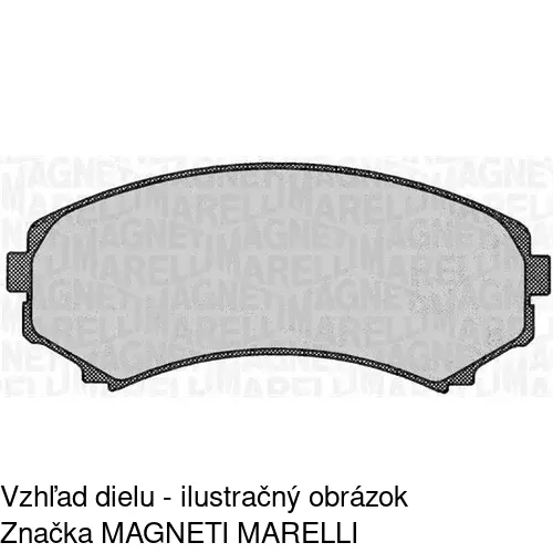 Brzdové dosky POLCAR S70-0329 - obr. 1