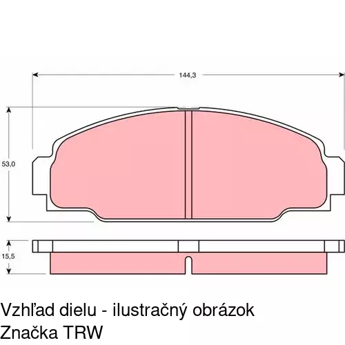 Brzdové dosky POLCAR S70-0342 - obr. 4