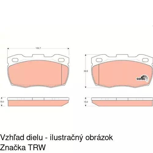 Brzdové dosky POLCAR S70-0405 - obr. 4