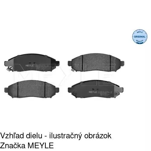 Brzdové dosky POLCAR S70-0471 - obr. 2