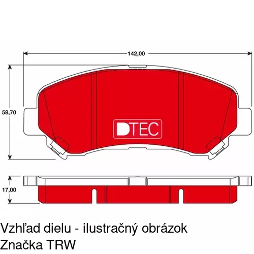 Brzdové dosky POLCAR S70-0480 - obr. 5