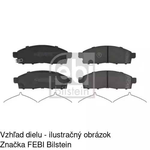 Brzdové dosky POLCAR S70-0492 - obr. 1