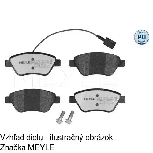 Brzdové dosky POLCAR S70-0497