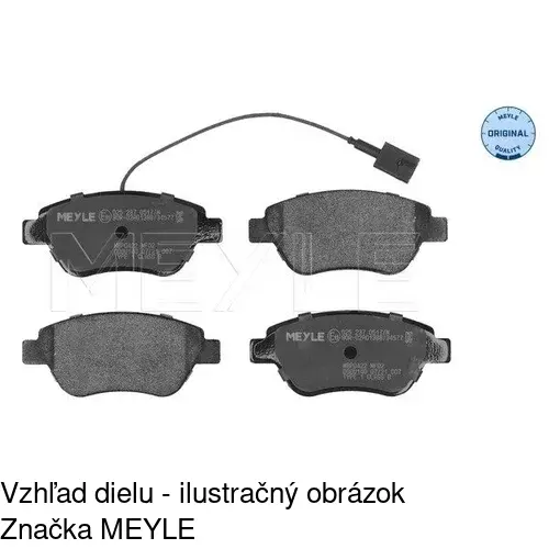 Brzdové dosky POLCAR S70-0497 - obr. 1