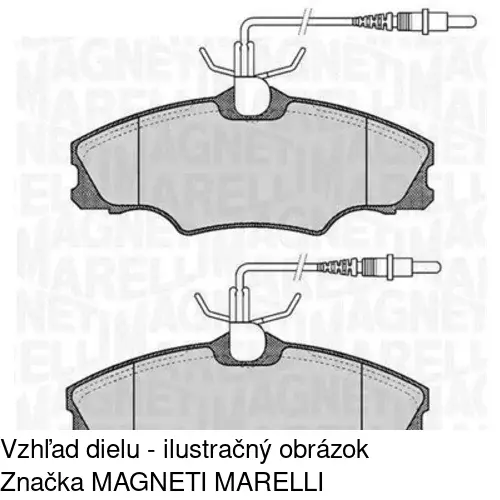 Brzdové dosky POLCAR S70-0512 - obr. 2