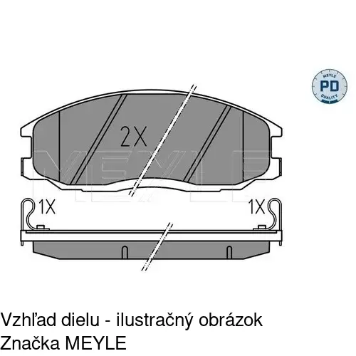 Brzdové dosky POLCAR S70-0532 - obr. 1