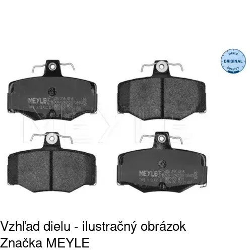 Brzdové dosky POLCAR S70-1101 - obr. 1