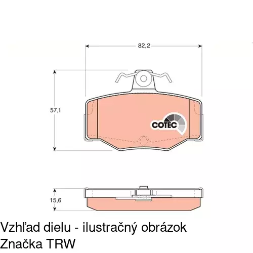 Brzdové dosky POLCAR S70-1101 - obr. 3