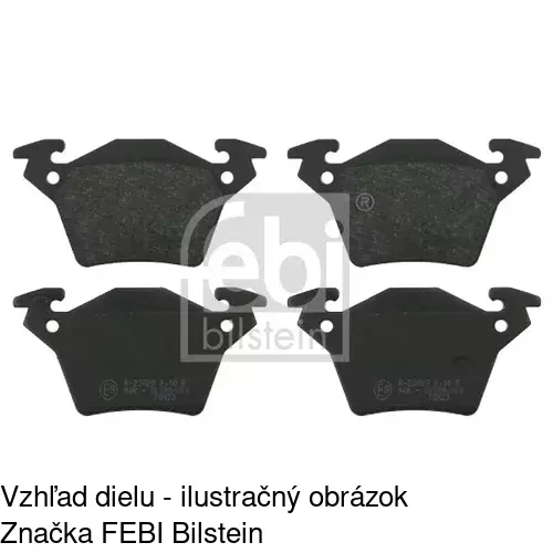 Brzdové dosky POLCAR S70-1130 - obr. 2