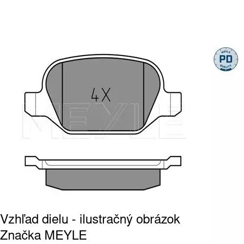 Brzdové dosky POLCAR S70-1141 - obr. 3