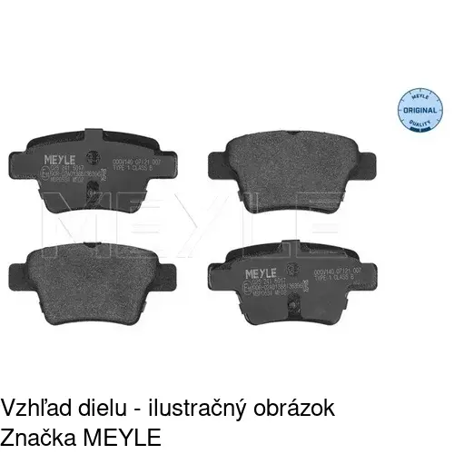 Brzdové dosky POLCAR S70-1343 - obr. 3