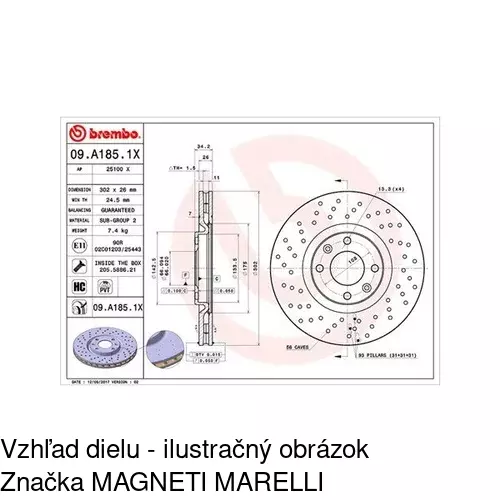 Brzdové dosky POLCAR S70-1404 - obr. 2