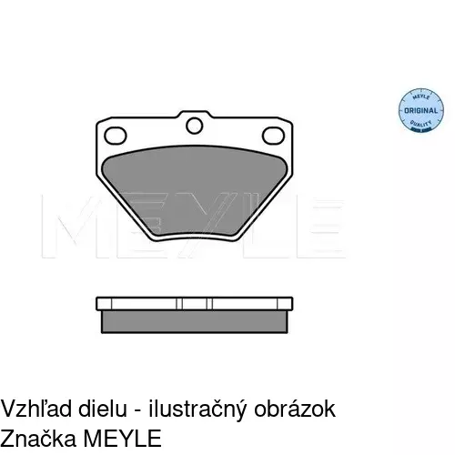 Brzdové dosky POLCAR S70-1433 - obr. 1