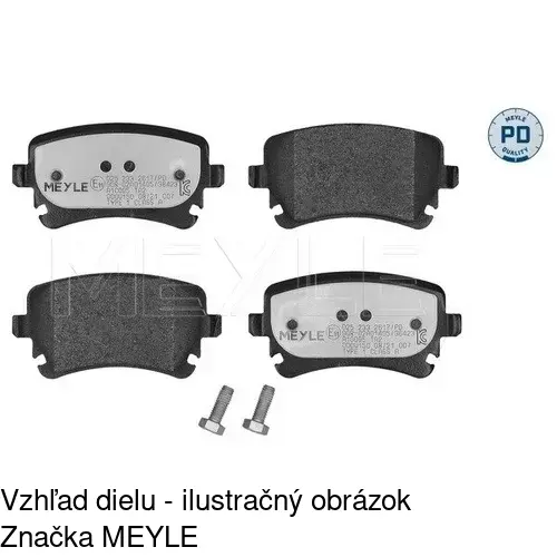 Brzdové dosky POLCAR S70-1441 - obr. 3