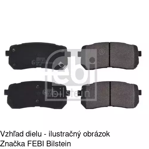 Brzdové dosky POLCAR S70-1536 - obr. 2