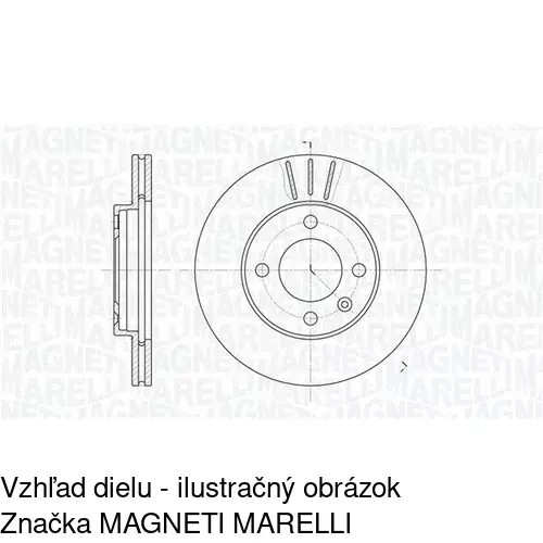 Brzdový kotúč POLCAR S71-0034 - obr. 2