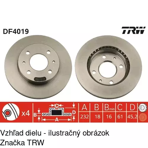 Brzdový kotúč POLCAR S71-0213 - obr. 3