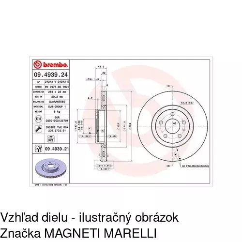 Brzdový kotúč POLCAR S71-0240 - obr. 2